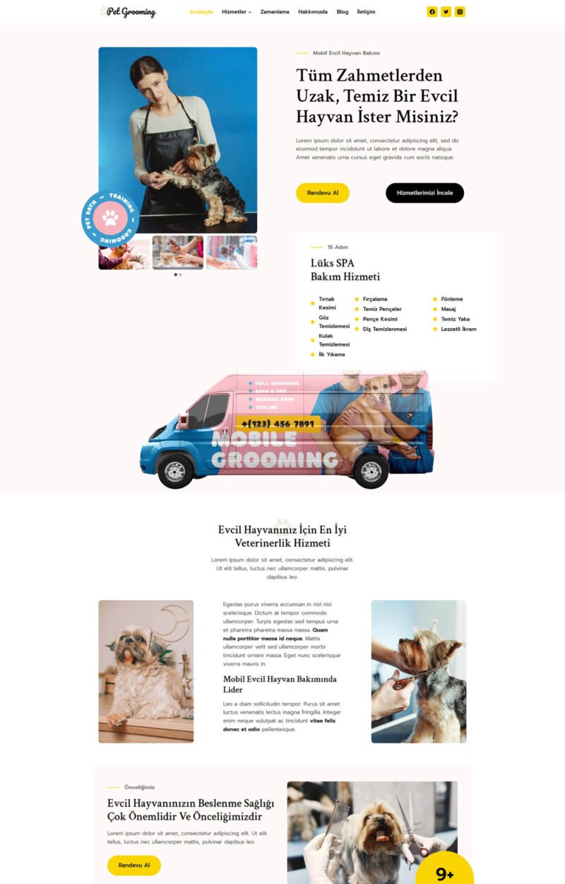 mavera evcil hayvan bakim teması